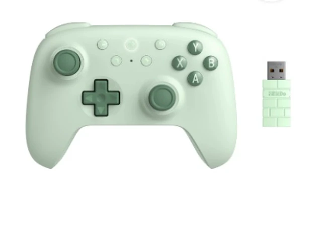 Main image of 8Bitdo Ultimate 2C Wireless Controller for Windows PC and Android, with 1000 Hz Polling Rate, Hall Effect Joysticks and Triggers, and Remappable L4/R4 Bumpers (Mint) green
