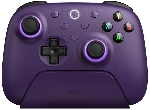 Main image of 8Bitdo Ultimate 2 Wireless Controller for PC, Apple, Steam & Android, White
TMR Joysticks, Hall/Tactile Triggers, 8Speed 2.4G, 1000Hz Polling Rate, Motion Control, RGB Fire Ring, Charging Dock purple