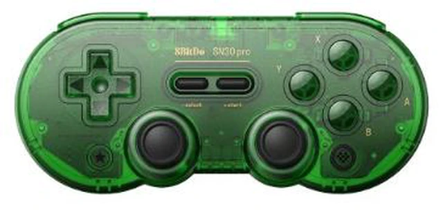 Main image of 8Bitdo SN30 Pro Bluetooth Controller for Switch 1/2, Windows PC, Gray
Hall Effect Joysticks, Rumble Vibration, Turbo Function, motion controls, rechargeable battery, home and screenshot Buttons