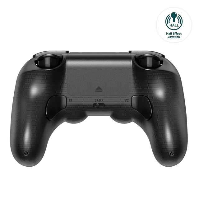 Alt view image 3 of 7 - 8Bitdo Pro 2 Bluetooth Controller for Switch, Hall Effect Joystick Update, Wireless Gaming Controller for Switch, PC, Android, and Steam Deck & Apple (Black Edition) Grey