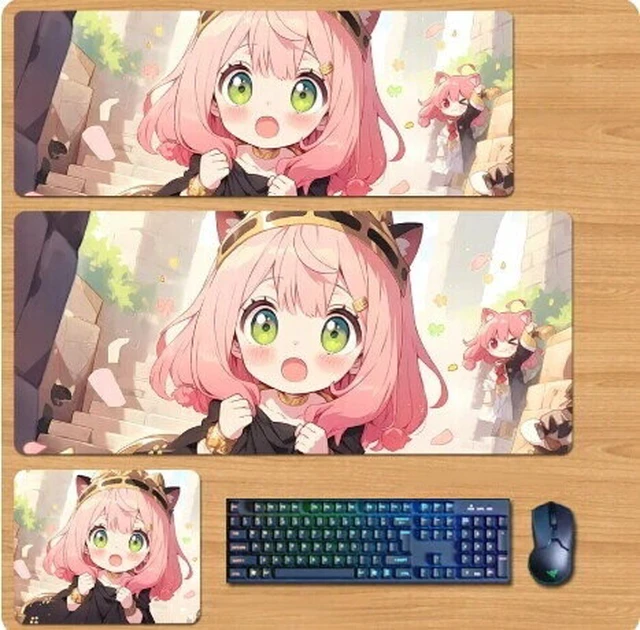 Main image of SPY×FAMILY Anya Forger Skin mouse pad Extended Gaming Mouse Pad with Stitched Edges, Large Mouse pad with Non-Slip Rubber Base for Work & Gaming, Office & Home 300/250mm