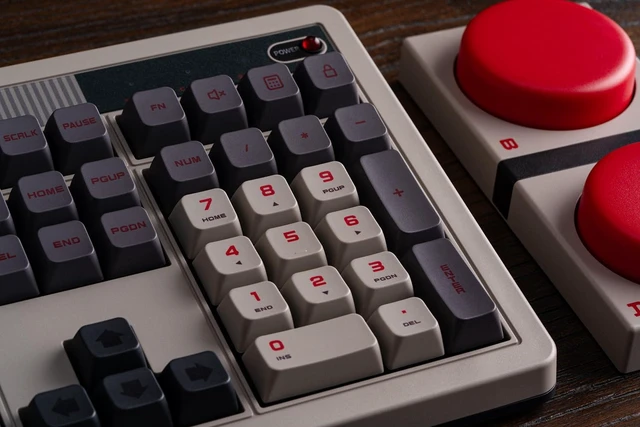 Alt view image 5 of 7 - 8Bitdo Retro 108 Mechanical Wireless Keyboard for PC & Android, N Edition
108 Keys, Integrated Numpad, Bluetooth/2.4G/USB-C, Hot Swappable, Gaming Keyboard