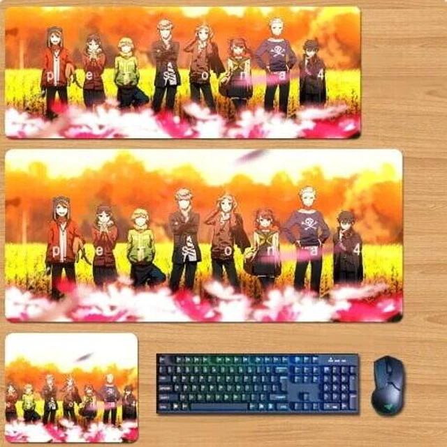 Main image of Persona 5 Skin mouse pad Extended Gaming Mouse Pad with Stitched Edges, Large Mouse pad with Non-Slip Rubber Base for Work & Gaming, Office & Home 300/250mm