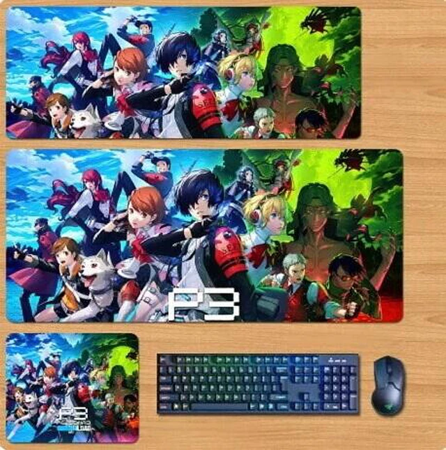 Main image of Persona 5 Skin mouse pad Extended Gaming Mouse Pad with Stitched Edges, Large Mouse pad with Non-Slip Rubber Base for Work & Gaming, Office & Home 300/250mm