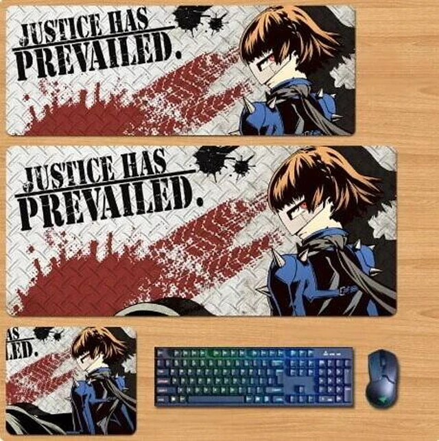 Main image of Persona 5 Skin mouse pad Extended Gaming Mouse Pad with Stitched Edges, Large Mouse pad with Non-Slip Rubber Base for Work & Gaming, Office & Home 300/250mm