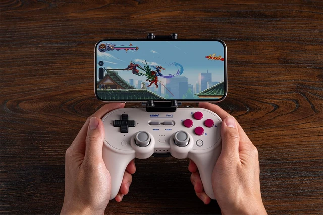 Alt view image 5 of 7 - 8BitDo Mobile Clip for Pro 2/Pro 3 Bluetooth Controller