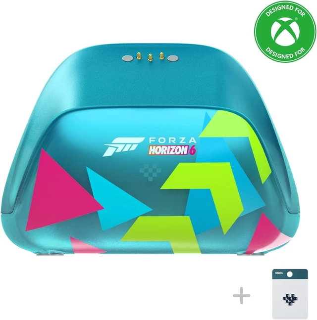 Alt view image 3 of 7 - 8BitDo Xbox Wireless Controller Charging Dock with 1100mAh Battery Pack, Magnetic Secure Charging & Light Adjustment for Xbox Series X|S - Officially Licensed - Forza Horizon 6 Limited Edition