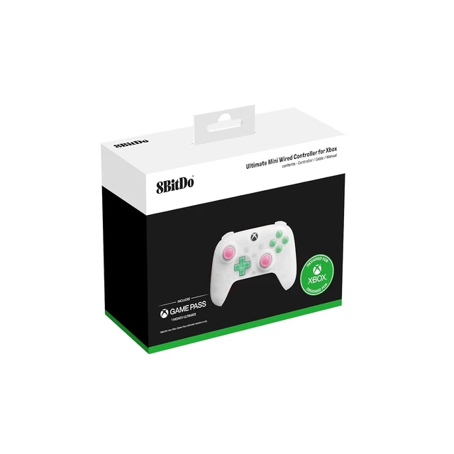 Alt view image 2 of 7 - 8Bitdo Controller White
Officially Licensed, RGB Lighting Fire Ring, Hall Effect Joysticks & Triggers, Compatible with Xbox Series X|S, Xbox One,PC Half-translucent powder