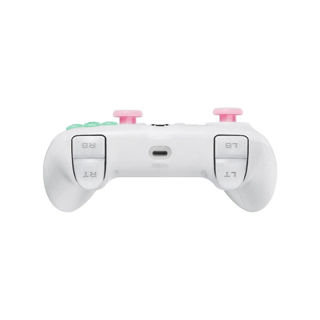 Alt view image 7 of 7 - 8Bitdo Controller White
Officially Licensed, RGB Lighting Fire Ring, Hall Effect Joysticks & Triggers, Compatible with Xbox Series X|S, Xbox One,PC Half-translucent powder