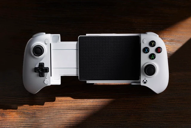 Alt view image 2 of 7 - 8Bitdo Ultimate Mobile Gaming Controller for iPhone, Apple, Android & Xbox Cloud Gaming, Bluetooth Gamepad with Hall Effect Joysticks, 2 Pro Back Buttons, Officially Licensed (Black) white