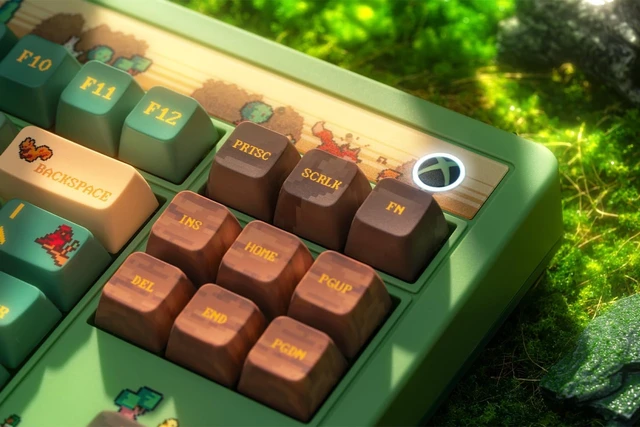 Alt view image 6 of 7 - 8Bitdo Retro 87 Mechanical Keyboard for Windows PC & Android, Forest Wonder