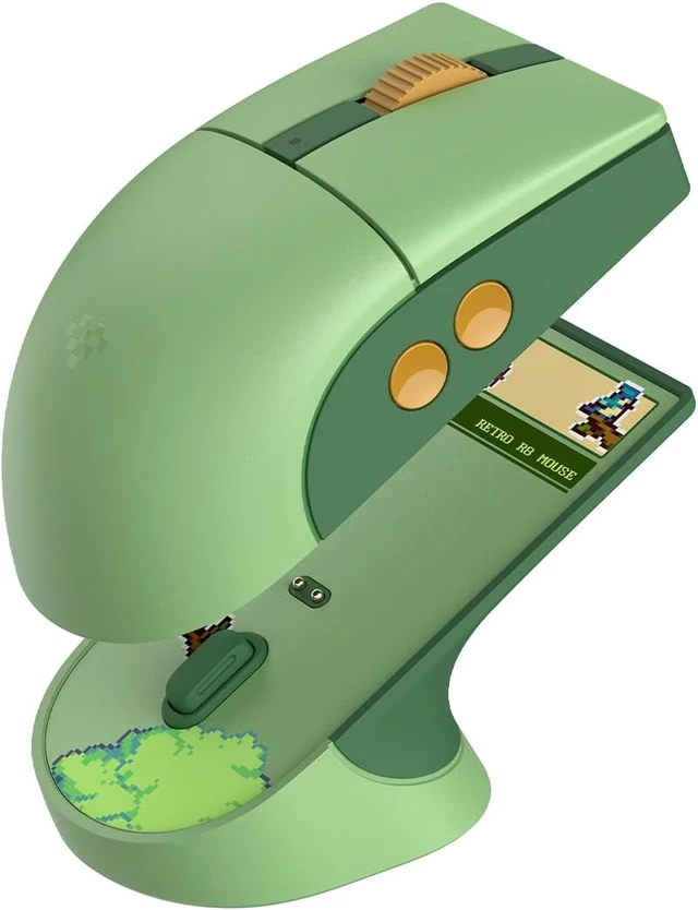 Alt view image 6 of 7 - 8Bitdo Retro R8 Wireless Mouse, PAW 3395, 26K DPI, Forest Wonder
Officially Licensed, 3 Connection Modes, 4K Wireless & 8K Wired Polling, Charging Dock, 4 Side Buttons, HUANO Switches