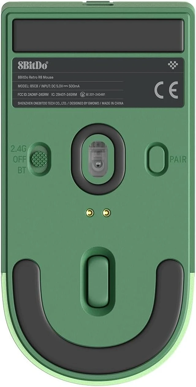 Alt view image 2 of 7 - 8Bitdo Retro R8 Wireless Mouse, PAW 3395, 26K DPI, Forest Wonder
Officially Licensed, 3 Connection Modes, 4K Wireless & 8K Wired Polling, Charging Dock, 4 Side Buttons, HUANO Switches