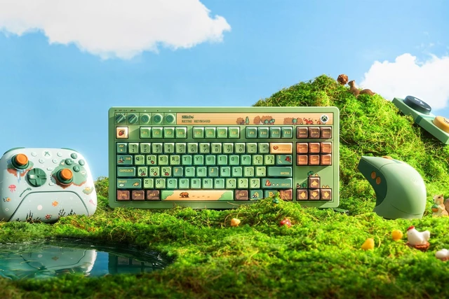 Alt view image 3 of 7 - 8Bitdo Retro R8 Wireless Mouse, PAW 3395, 26K DPI, Forest Wonder
Officially Licensed, 3 Connection Modes, 4K Wireless & 8K Wired Polling, Charging Dock, 4 Side Buttons, HUANO Switches