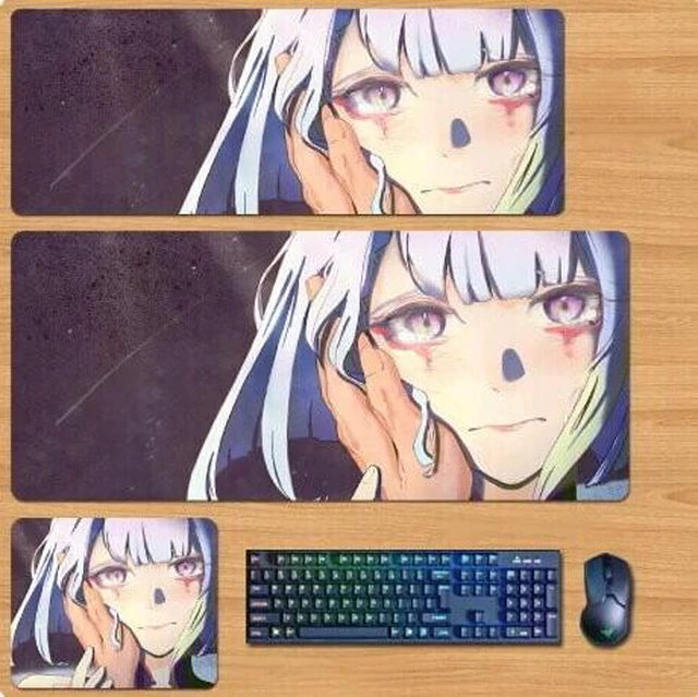 Main image of Cyberpunk: Edgerunners Skin mouse pad Extended Gaming Mouse Pad with Stitched Edges, Large Mouse pad with Non-Slip Rubber Base for Work & Gaming, Office & Home 300/250mm
