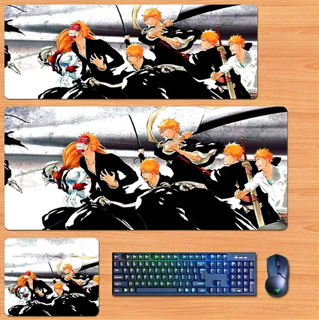 Main image of BLEACH Skin mouse pad Extended Gaming Mouse Pad with Stitched Edges, Large Mouse pad with Non-Slip Rubber Base for Work & Gaming, Office & Home 300/250mm