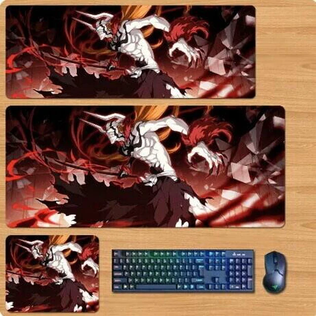 Main image of BLEACH Skin mouse pad Extended Gaming Mouse Pad with Stitched Edges, Large Mouse pad with Non-Slip Rubber Base for Work & Gaming, Office & Home 300/250mm