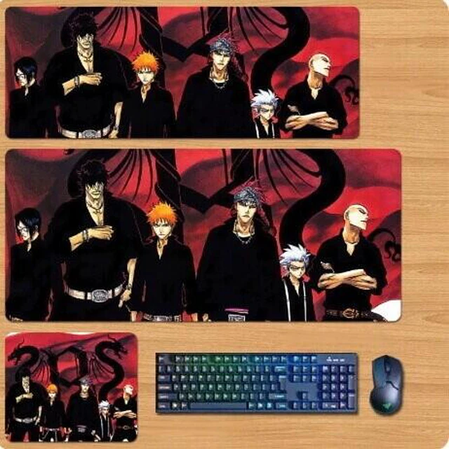 Main image of BLEACH Skin mouse pad Extended Gaming Mouse Pad with Stitched Edges, Large Mouse pad with Non-Slip Rubber Base for Work & Gaming, Office & Home 300/250mm