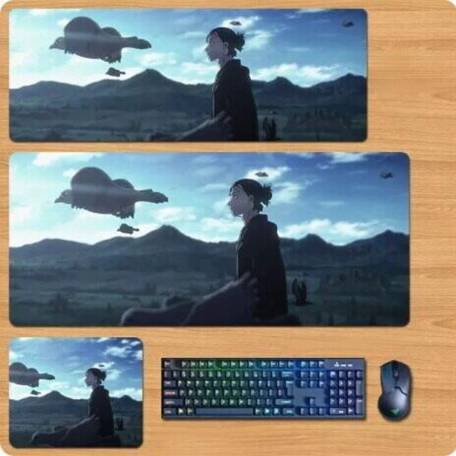 Main image of Attack on Titan Skin mouse pad Extended Gaming Mouse Pad with Stitched Edges, Large Mouse pad with Non-Slip Rubber Base for Work & Gaming, Office & Home