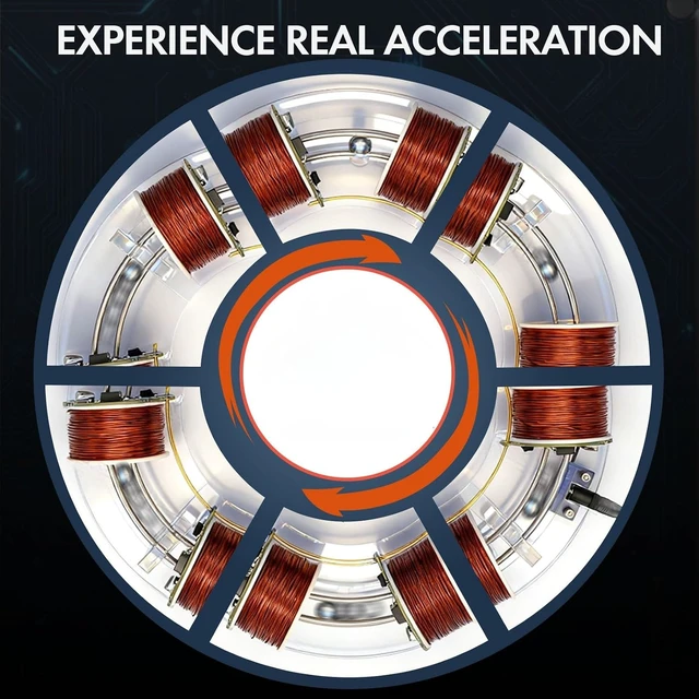 Alt view image 5 of 5 - High tech electromagnetic Coil Accelerator - Multifunctional STEM Toy for Science Education and Creative Learning Hands-On Physics Experiment Kit for Adults (electromagnetic Coil)