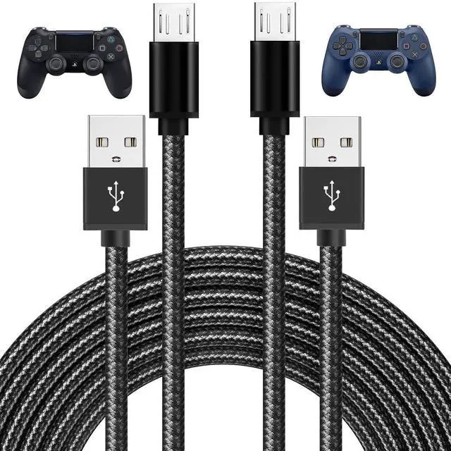 Main image of Micro USB Cable 2 PCS 6.6FT PS4 Controller Charger Charging Cable for PS4 Slim/Pro, Xbox One S/X Controller for Old Kindle E-Readers, Paperwhite, Oasis and 2020 & Older Kindle & Fire Tablets