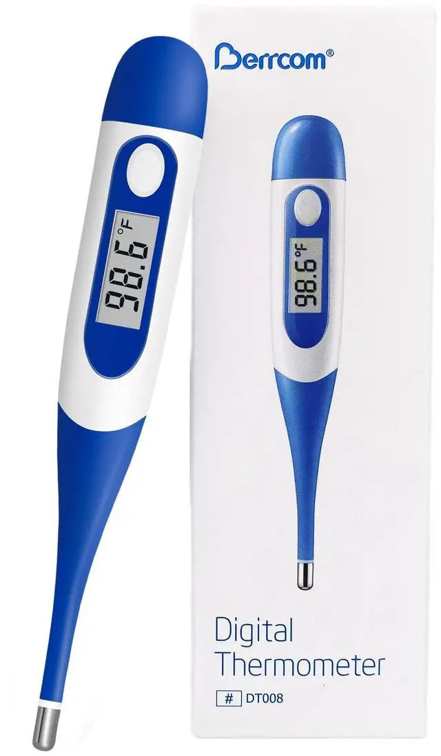 Main image of Digital Thermometer for Adults, Oral and Underarm Thermometer for Baby and Kids Medical Thermometer with Fever Alarm Rectal Thermometer with Soft Tips
