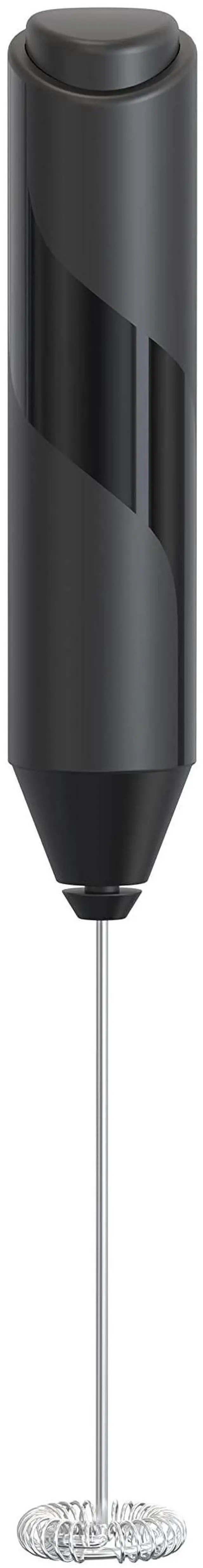 Main image of Powerful Milk Frother for Coffee, Fast Handheld Drink Mixer with Stainless Steel Whisk, Battery Operated Hand Frother Stirrer Wand-Black