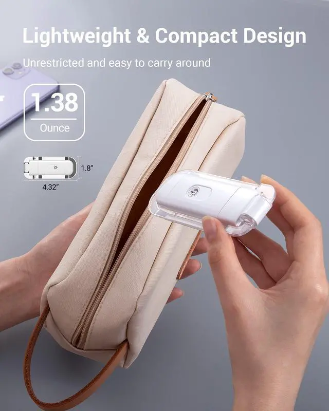 Alt view image 7 of 7 - Book Reading Light, Rechargeable Booklight for Reading at Night, Clip on LED Book for Kids, Bookworms, Blue Light Blocking, 4 Brightness Adjustable for Eye Care (White)