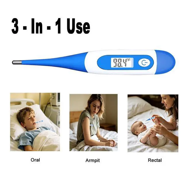 Alt view image 4 of 7 - Oral Thermometer, Digital Thermometer for Fever (A, Pack of 4)