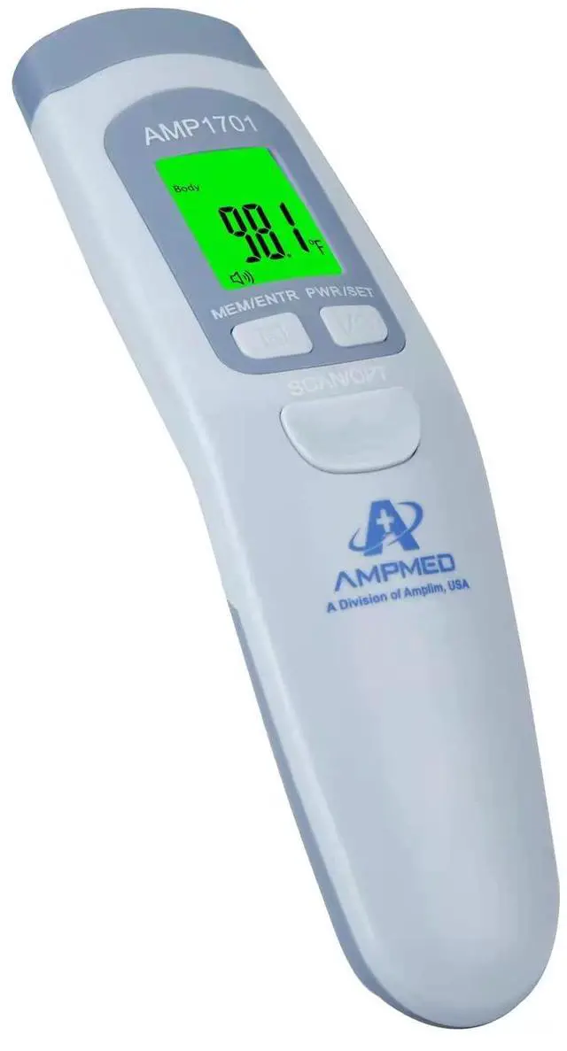 Main image of Medical Grade Forehead Thermometer for Adults, Kids, Baby, Non-Contact Digital Infrared Thermometer, Instant Read, Accurate & Fast Fever Detection, for Home, Clinic, Office Use