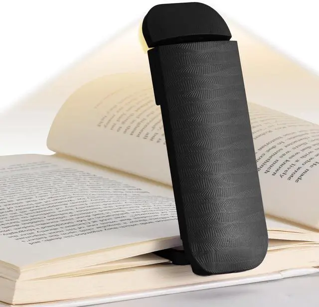 Main image of Book Reading Light, Rechargeable Clip on Booklight, Eye Caring 3 Color Temperatures & 5 Brightness Levels, Night Use for Bed, Long Lasting, Reading at Night in Bed, Black
