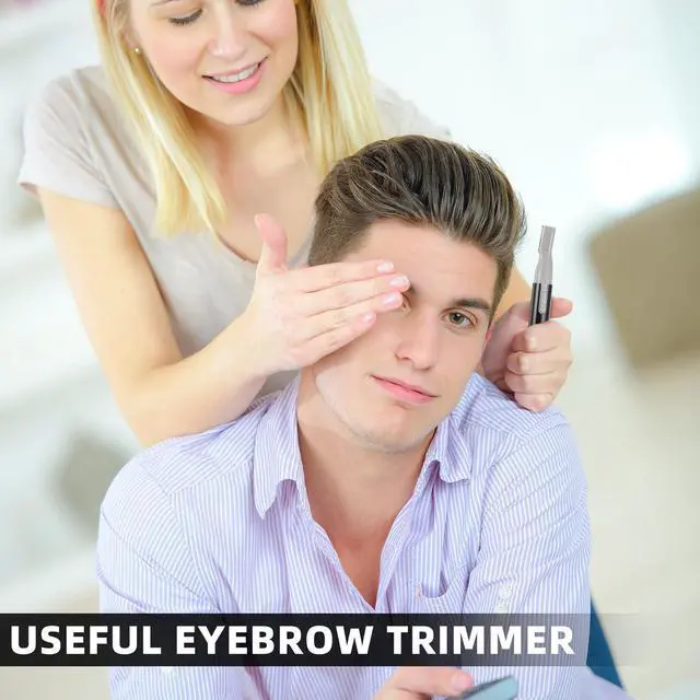 Alt view image 3 of 7 - Eyebrow Trimmer Face Shaver for Women Battery,Black | Precision Personal Trimmer, Prune Hair Removal for Eyebrows Neck Lips, Portable Electric Shaver with Replaceable