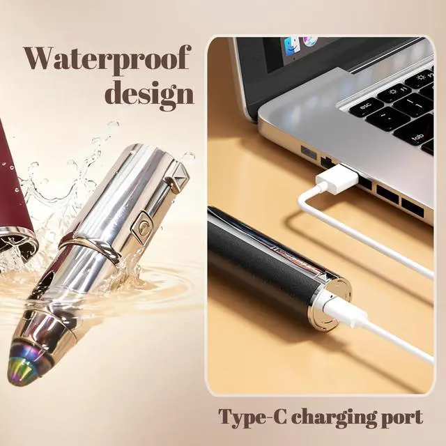 Alt view image 5 of 7 - Womens Eyebrow Trimmer Rechargeable Upgraded 2-in-1 Portable Electric Eyebrow Trimmer & Nose Hair Remover Black Waterproof Eye Brow Razors Electric with USB Charging