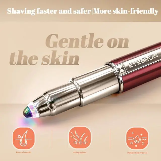 Alt view image 2 of 7 - Womens Eyebrow Trimmer Rechargeable Upgraded 2-in-1 Portable Electric Eyebrow Trimmer & Nose Hair Remover Black Waterproof Eye Brow Razors Electric with USB Charging