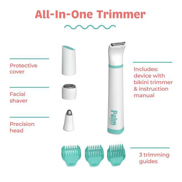 Alt view image 5 of 7 - All-in-One Personal Trimmer for Women - Waterproof Grooming Kit