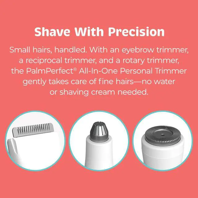 Alt view image 7 of 7 - All-in-One Personal Trimmer for Women - Waterproof Grooming Kit