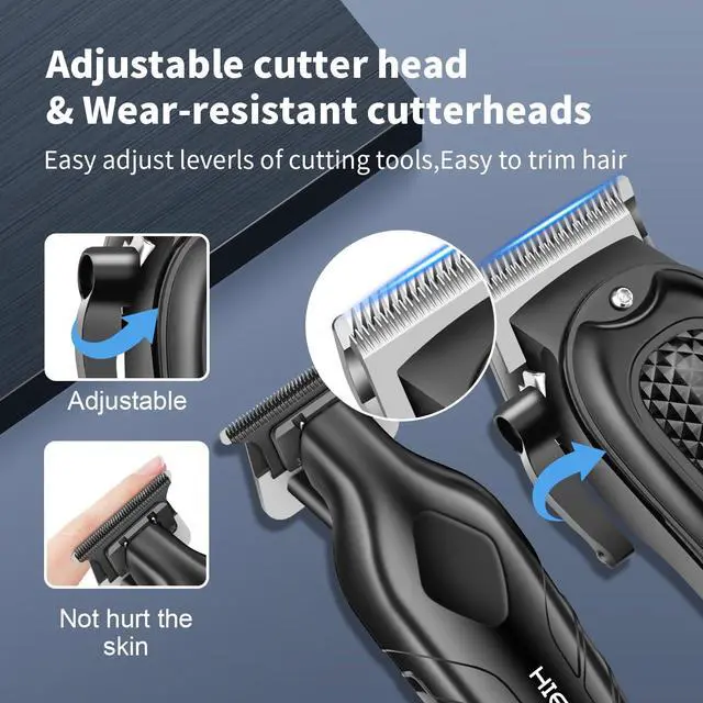 Alt view image 2 of 6 - Hair Clippers Set for Men, Cordless Clipper & Beard Trimmer Kit