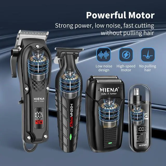 Alt view image 3 of 6 - Hair Clippers Set for Men, Cordless Clipper & Beard Trimmer Kit