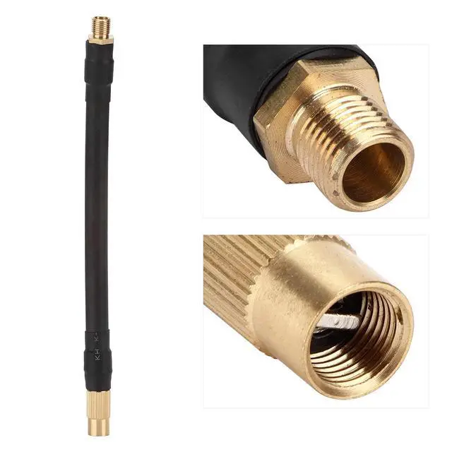 Alt view image 7 of 7 - Tire Inflator Extension Hose 6.3Inch Air Pump Tube Replacement for Electric Inflator Motorcycle Automobile Flexible Multipurpose