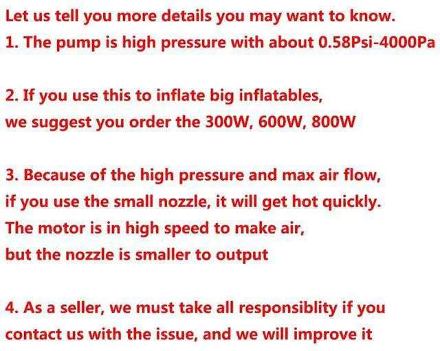 Alt view image 2 of 7 - Electric Air Pump for Inflatables Air Mattress Pump Bed Pool Toy Raft Boat Quick Pump Black (AC Pump(130W))