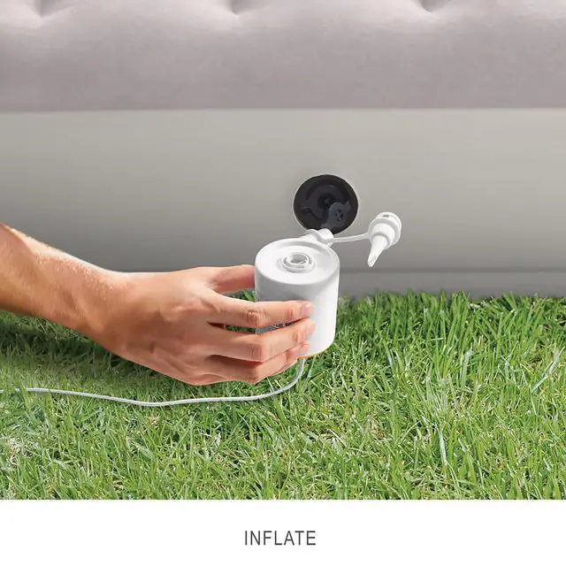 Alt view image 2 of 7 - INTEX 66616E QuickFill USB Air Pump: Inflatates and Deflates Pool Floats and Airbeds - Includes 2 Interrconnecting Nozzles - Lightweight and Portable - 150 L/Min Air Flow - Indoor and Outdoor Use