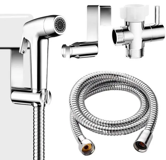 Main image of Handheld Toilet Bidet Sprayer for Toilet-Adjustable Water Pressure Control with Bidet Hose for Feminine Wash, Jet Sprayer for Toilet Muslim Shower, Bidet Faucet Cloth Diaper for Baby Wash