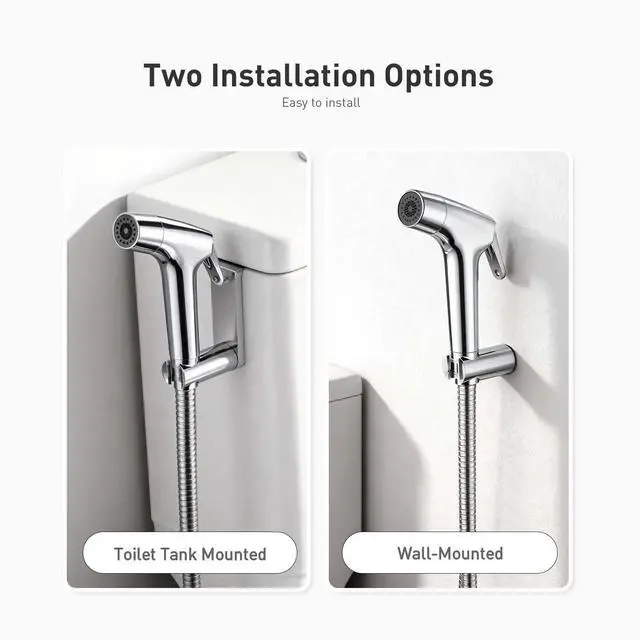 Alt view image 5 of 7 - Handheld Toilet Bidet Sprayer for Toilet-Adjustable Water Pressure Control with Bidet Hose for Feminine Wash, Jet Sprayer for Toilet Muslim Shower, Bidet Faucet Cloth Diaper for Baby Wash