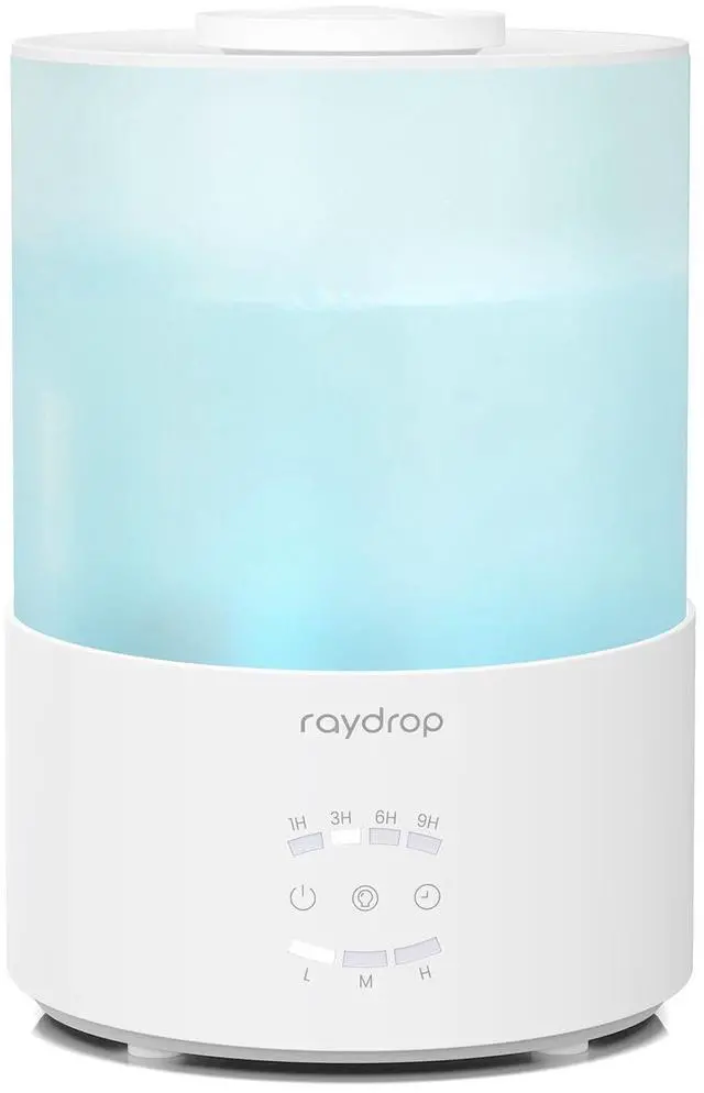 Main image of Humidifiers for Bedroom, 3.0L Cool Mist Humidifiers for Large Room & Home, Top Fill Air Humidifier for Baby Nursery & Plants, Essential Oil Diffuser with Color Lights, Timer, Auto Shut-Off