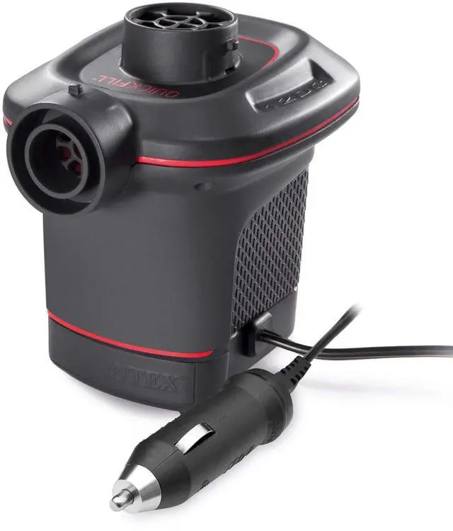 Main image of QuickFill 12 Volt DC Electric Pump Includes 3 Interconnecting Nozzles Sleek and Compact Design 650 L/Min Air Flow Outdoor Use