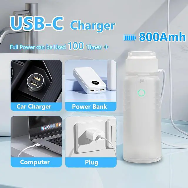 Alt view image 4 of 6 - Portable Bidet for Travel, Rechargeable Electric Handheld Sprayer