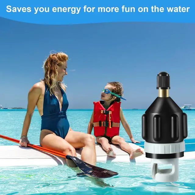 Alt view image 6 of 7 - 2Pcs Inflatable Boat SUP Pump Adapter, Premium Conventional Air Adapter, Sturdy SUP Air Adapter,Quickly Inflation and Strong Sealing Pump Adapter, for Inflatable Boat, Paddleboard and Kayak