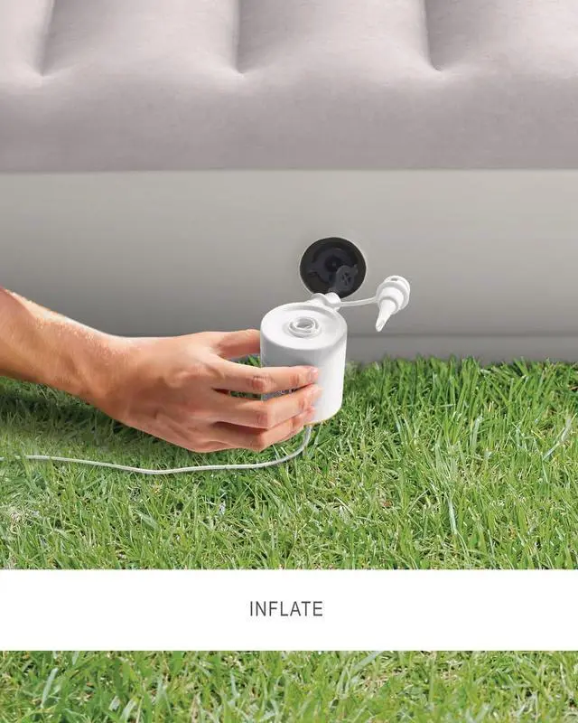 Alt view image 7 of 7 - INTEX 66616E QuickFill USB Air Pump: Inflatates and Deflates Pool Floats and Airbeds - Includes 2 Interrconnecting Nozzles - Lightweight and Portable - 150 L/Min Air Flow - Indoor and Outdoor Use