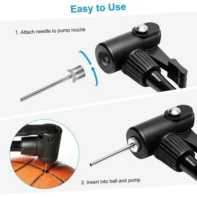 Alt view image 5 of 5 - 40 Pcs Brass Ball Pump Needles, Heavy Duty No Break Air Pump Needles, Premium Stainless Steel Inflation Needles with Storage Case, Compatible with Hand/Electric Pump for Sports Balls