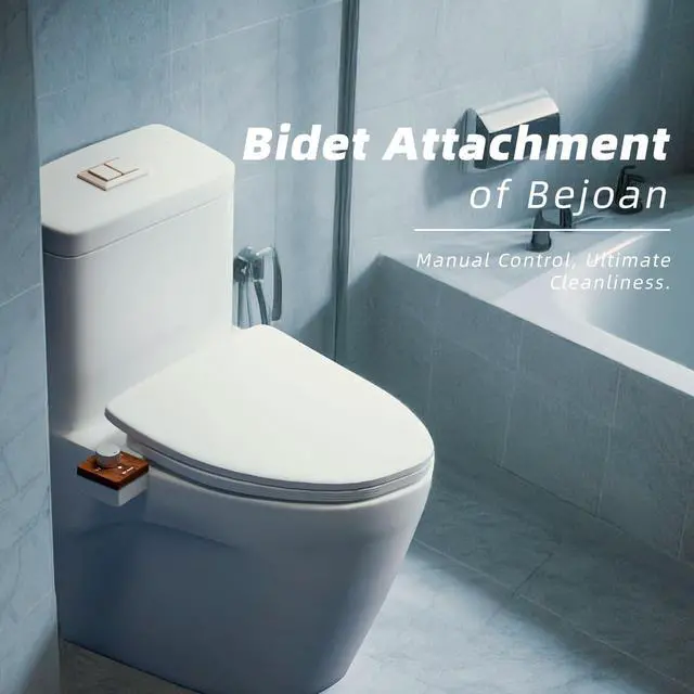 Alt view image 6 of 7 - Bidet Attachment for Toilet, Non-Electric Cold Water Bidet Sprayer with Retractable Nozzle & Self-Cleaning, Adjustable Water Pressure, 1/2'', 3/8'' Hose Fit for Standard Toilets